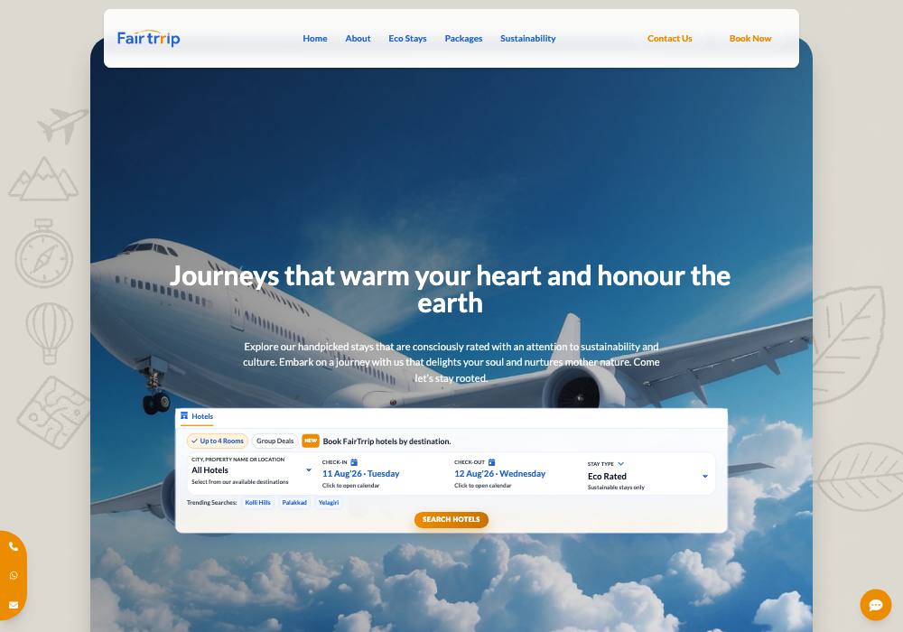 The FairTrrip website