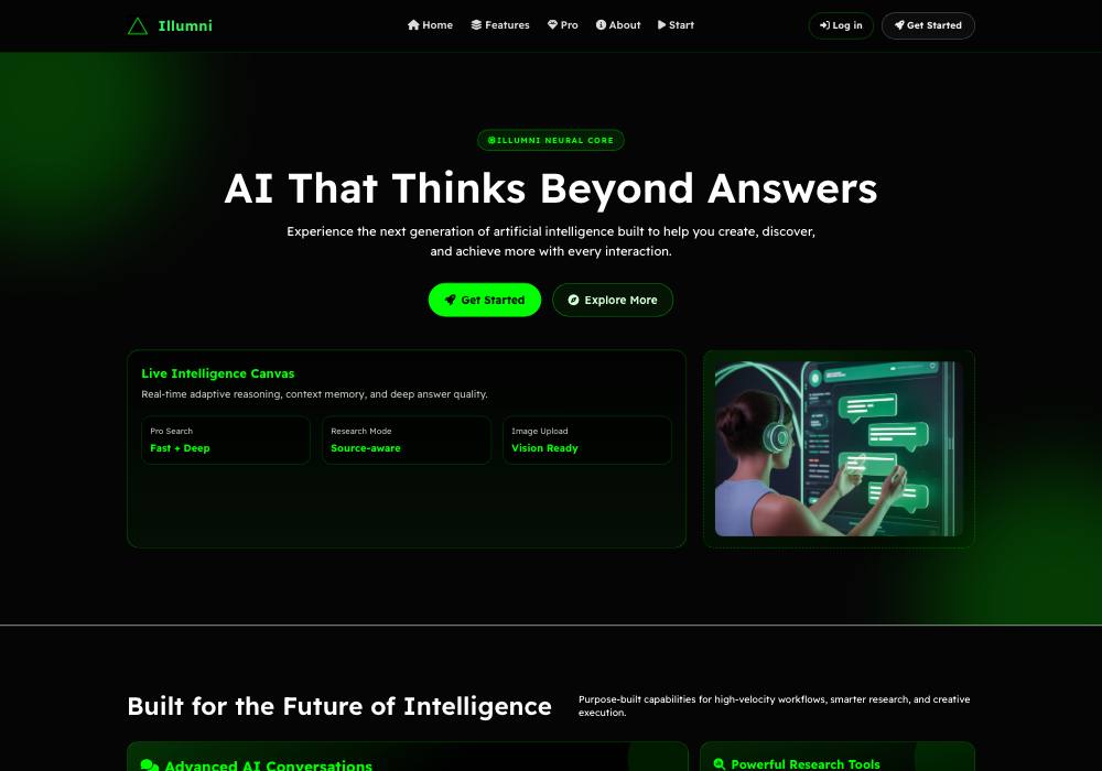 The Illumni website